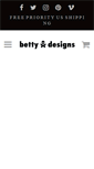 Mobile Screenshot of bettydesigns.com