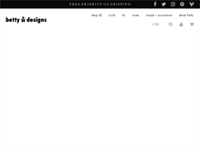 Tablet Screenshot of bettydesigns.com